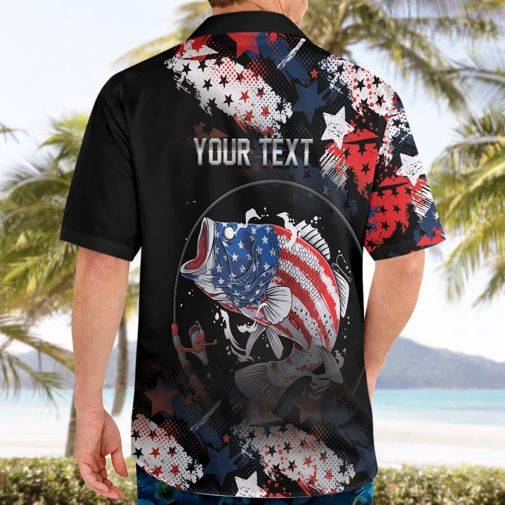 Personalized Largemouth Bass Fishing Hawaiian Shirt America 250 Year Freedom