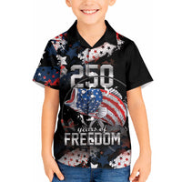 Personalized Largemouth Bass Fishing Hawaiian Shirt America 250 Year Freedom
