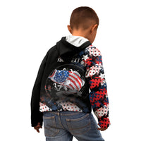 Personalized Largemouth Bass Fishing Kid Hoodie America 250 Year Freedom