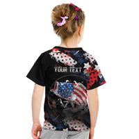 Personalized Largemouth Bass Fishing Kid T Shirt America 250 Year Freedom