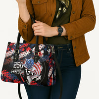 Largemouth Bass Fishing Leather Bag America 250 Year Freedom