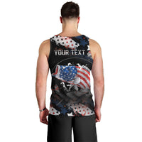 Personalized Largemouth Bass Fishing Men Tank Top America 250 Year Freedom