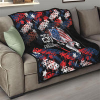 Largemouth Bass Fishing Quilt America 250 Year Freedom