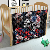 Largemouth Bass Fishing Quilt America 250 Year Freedom