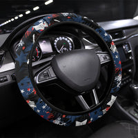 Largemouth Bass Fishing Steering Wheel Cover America 250 Year Freedom