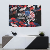 Largemouth Bass Fishing Tapestry America 250 Year Freedom