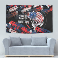 Largemouth Bass Fishing Tapestry America 250 Year Freedom