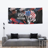 Largemouth Bass Fishing Tapestry America 250 Year Freedom