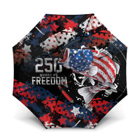 Largemouth Bass Fishing Umbrella America 250 Year Freedom