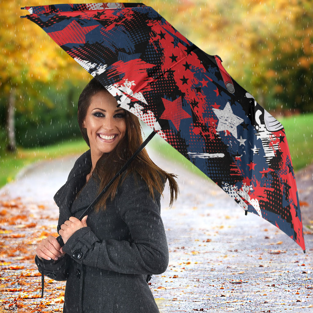Largemouth Bass Fishing Umbrella America 250 Year Freedom