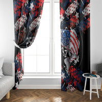 Largemouth Bass Fishing Window Curtain America 250 Year Freedom