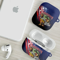 Largemouth Bass Fishing AirPods Case American Flag