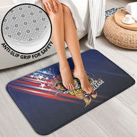Largemouth Bass Fishing Bathroom Set American Flag