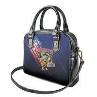 Largemouth Bass Fishing Shoulder Handbag American Flag