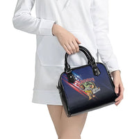 Largemouth Bass Fishing Shoulder Handbag American Flag