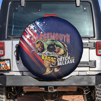 Largemouth Bass Fishing Spare Tire Cover American Flag