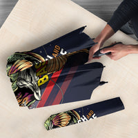 Largemouth Bass Fishing Umbrella American Flag