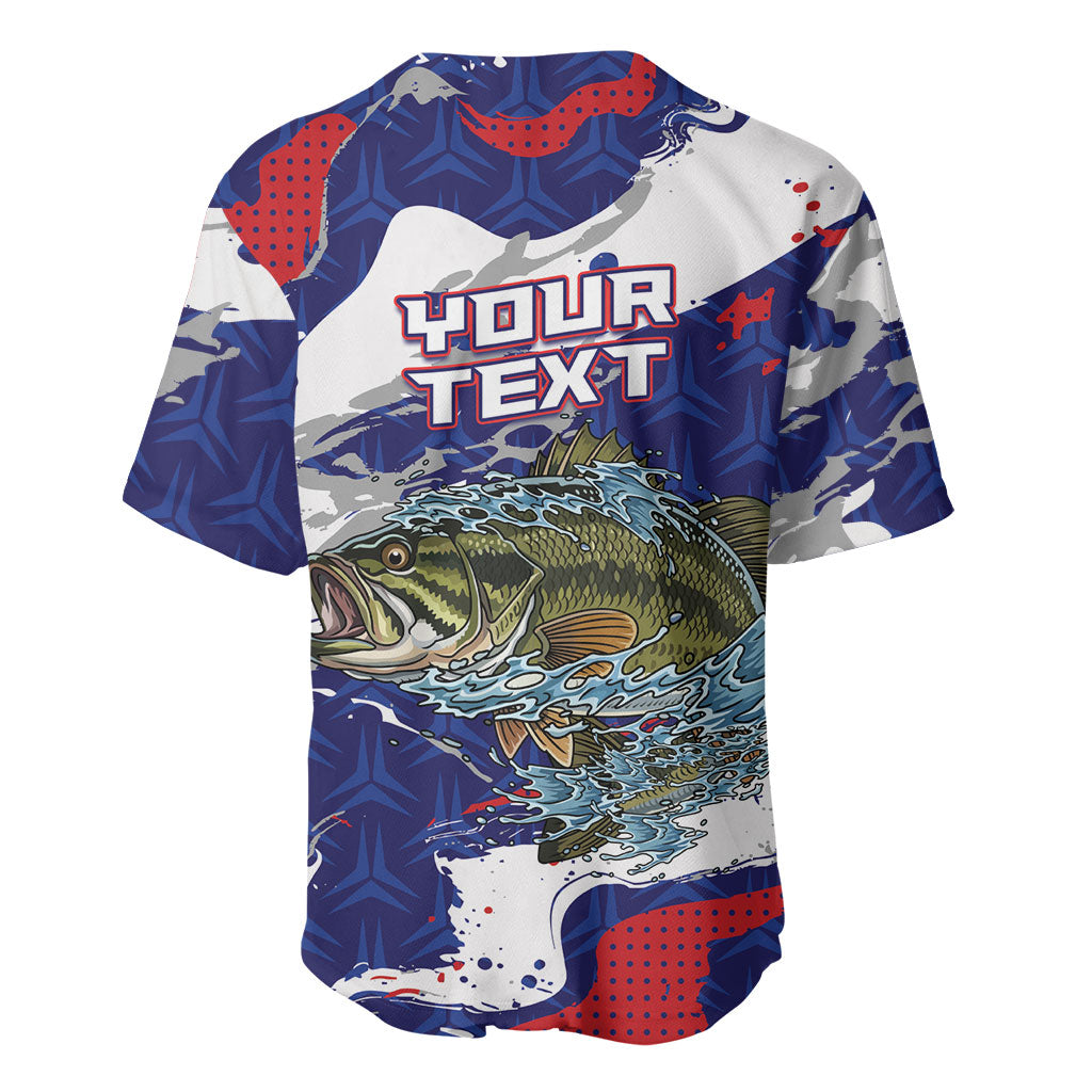 Personalized Largemouth Bass Tournament Fishing Baseball Jersey
