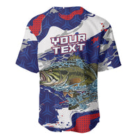 Personalized Largemouth Bass Tournament Fishing Baseball Jersey