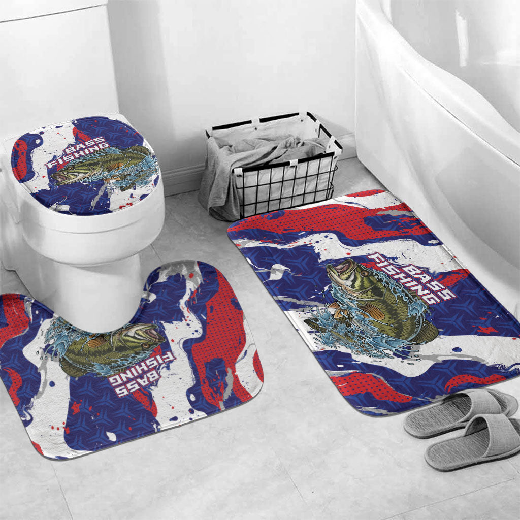 Largemouth Bass Tournament Fishing Bathroom Set