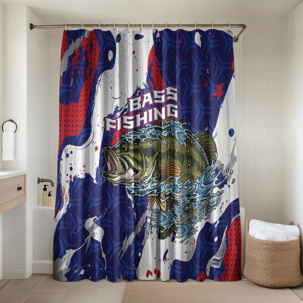 Largemouth Bass Tournament Fishing Bathroom Set
