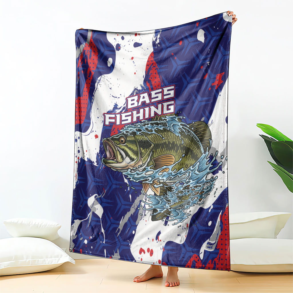 Largemouth Bass Tournament Fishing Blanket