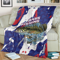Largemouth Bass Tournament Fishing Blanket