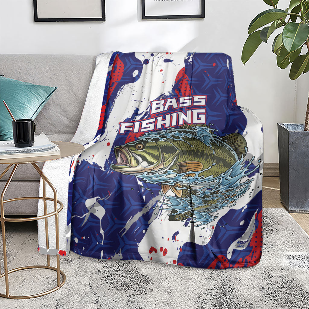 Largemouth Bass Tournament Fishing Blanket