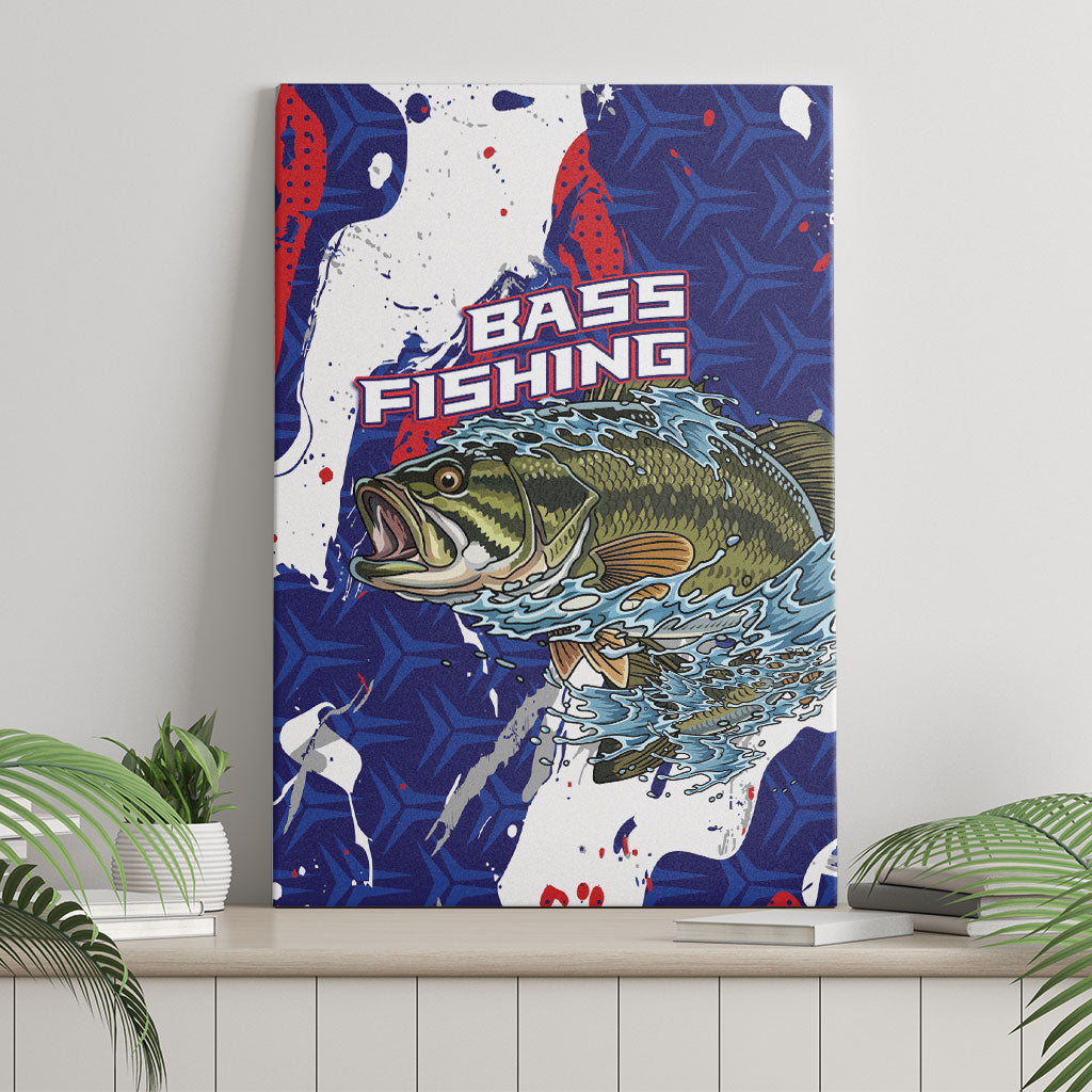 Largemouth Bass Tournament Fishing Canvas Wall Art