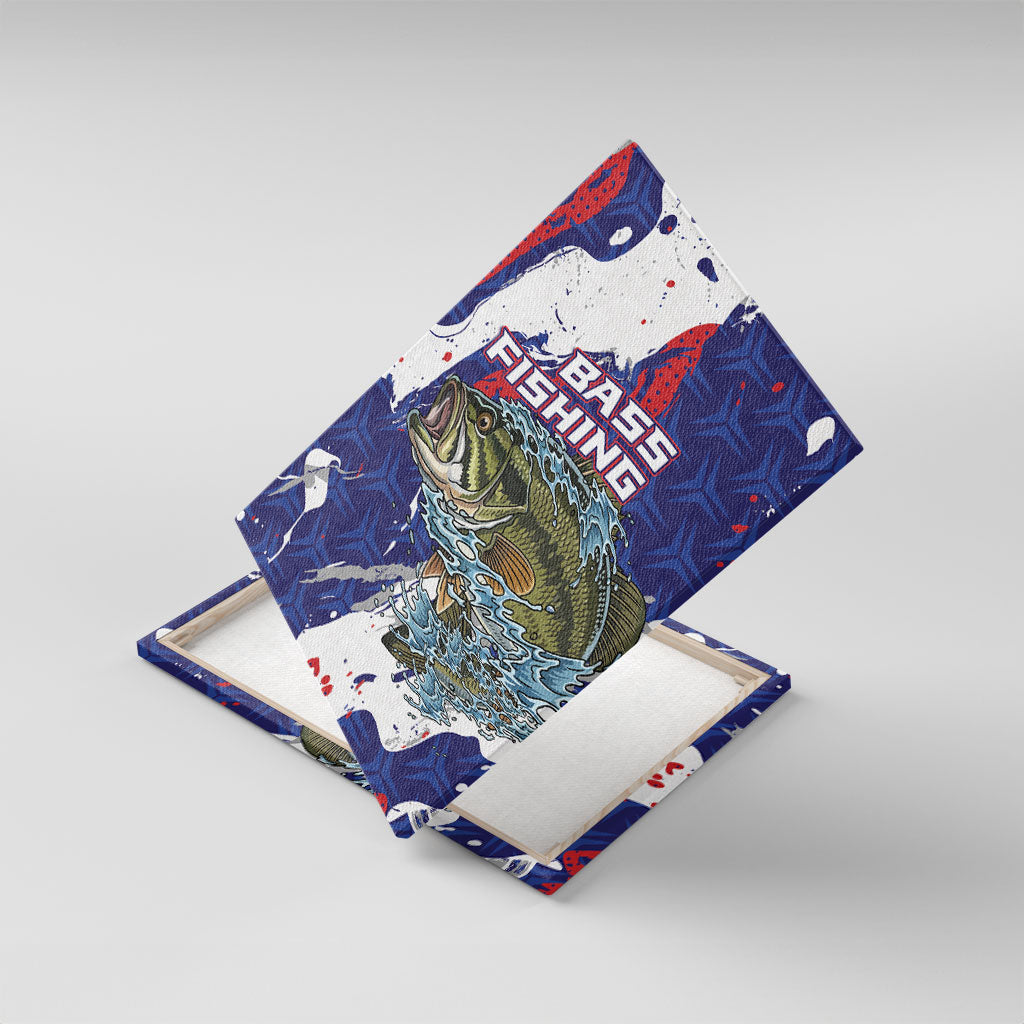 Largemouth Bass Tournament Fishing Canvas Wall Art
