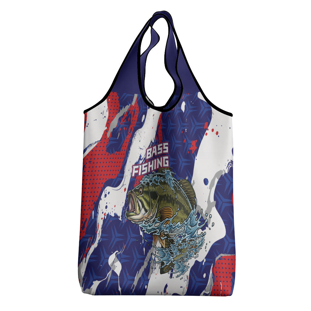 Largemouth Bass Tournament Fishing Grocery Bag