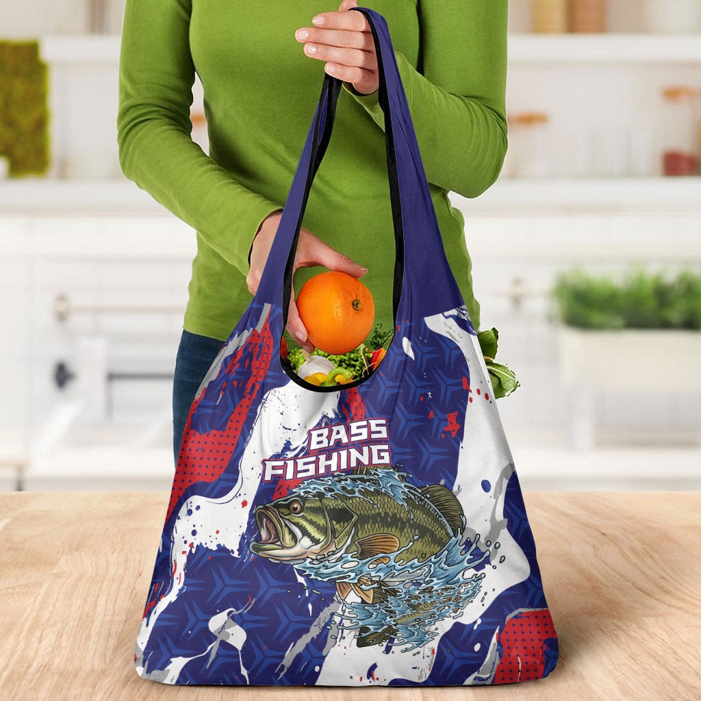 Largemouth Bass Tournament Fishing Grocery Bag