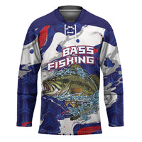 Personalized Largemouth Bass Tournament Fishing Hockey Jersey