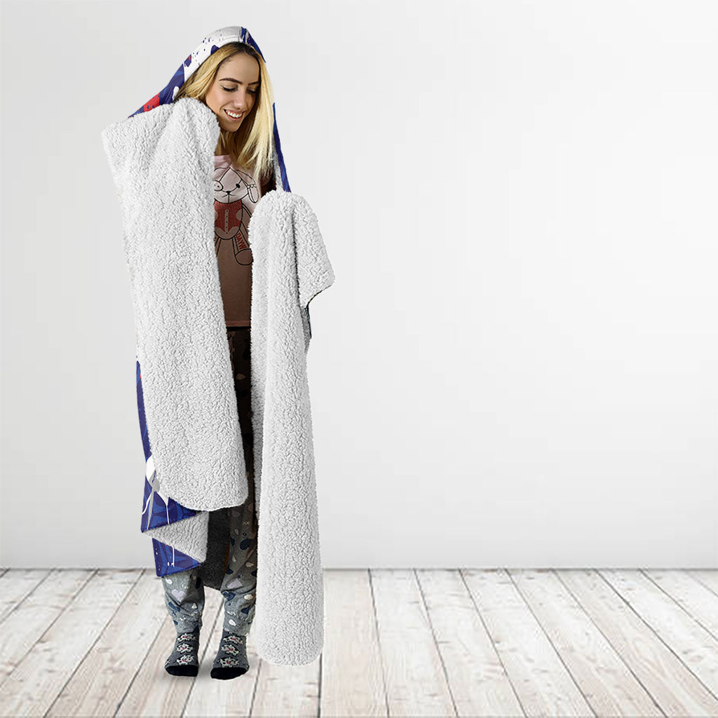 Largemouth Bass Tournament Fishing Hooded Blanket
