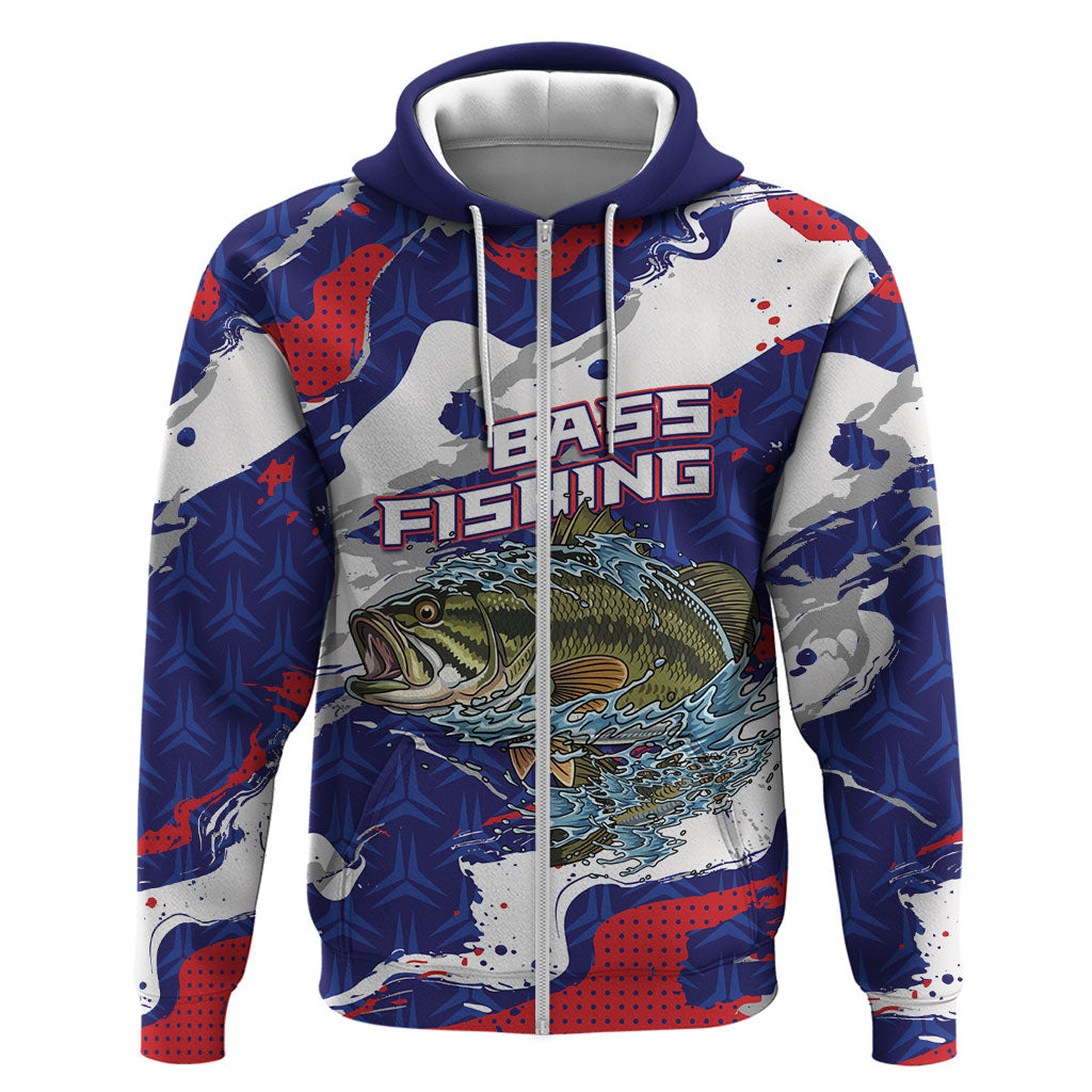 Personalized Largemouth Bass Tournament Fishing Hoodie