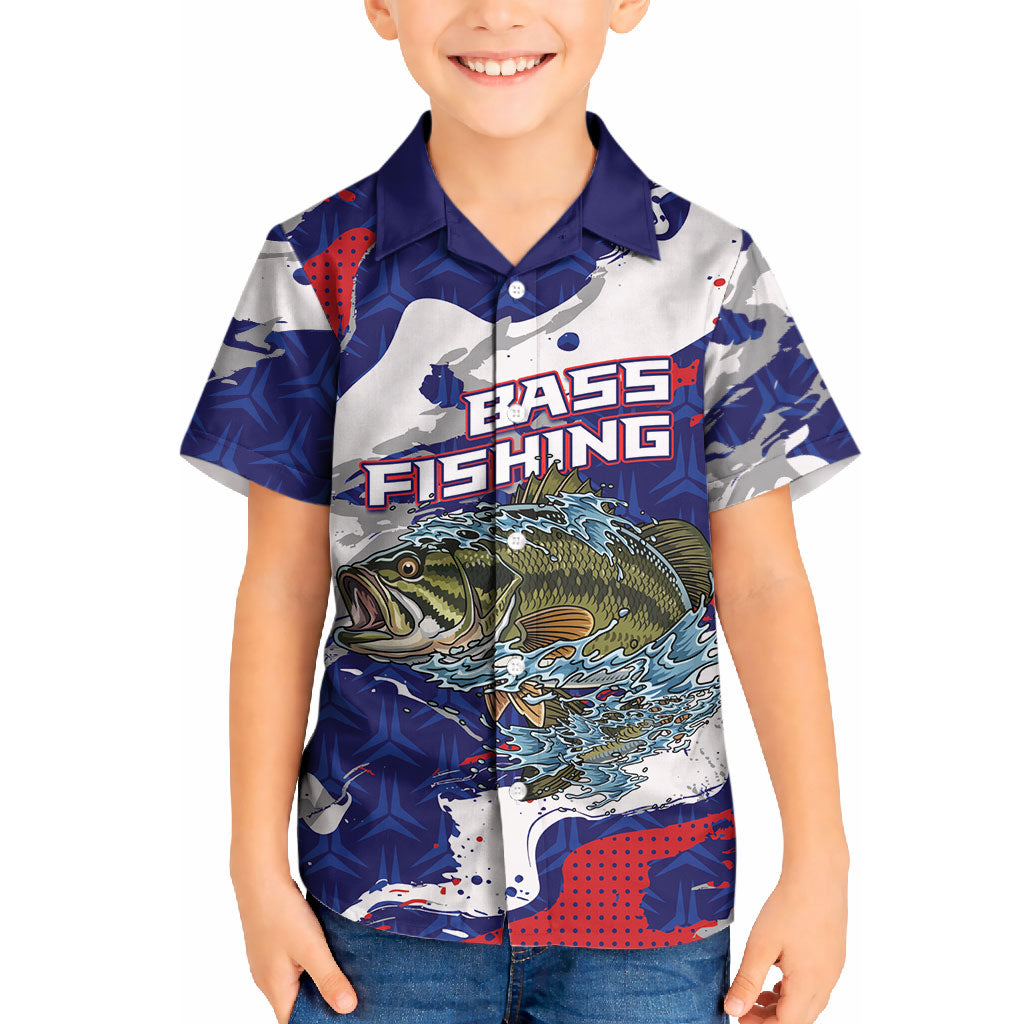 Personalized Largemouth Bass Tournament Fishing Kid Hawaiian Shirt