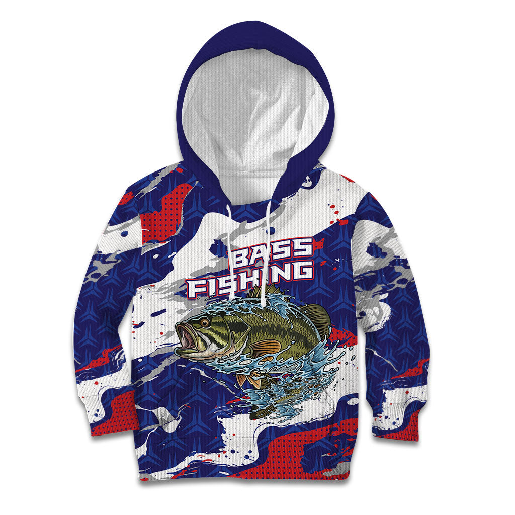 Personalized Largemouth Bass Tournament Fishing Kid Hoodie
