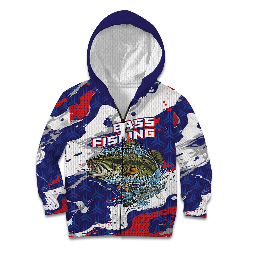 Personalized Largemouth Bass Tournament Fishing Kid Hoodie