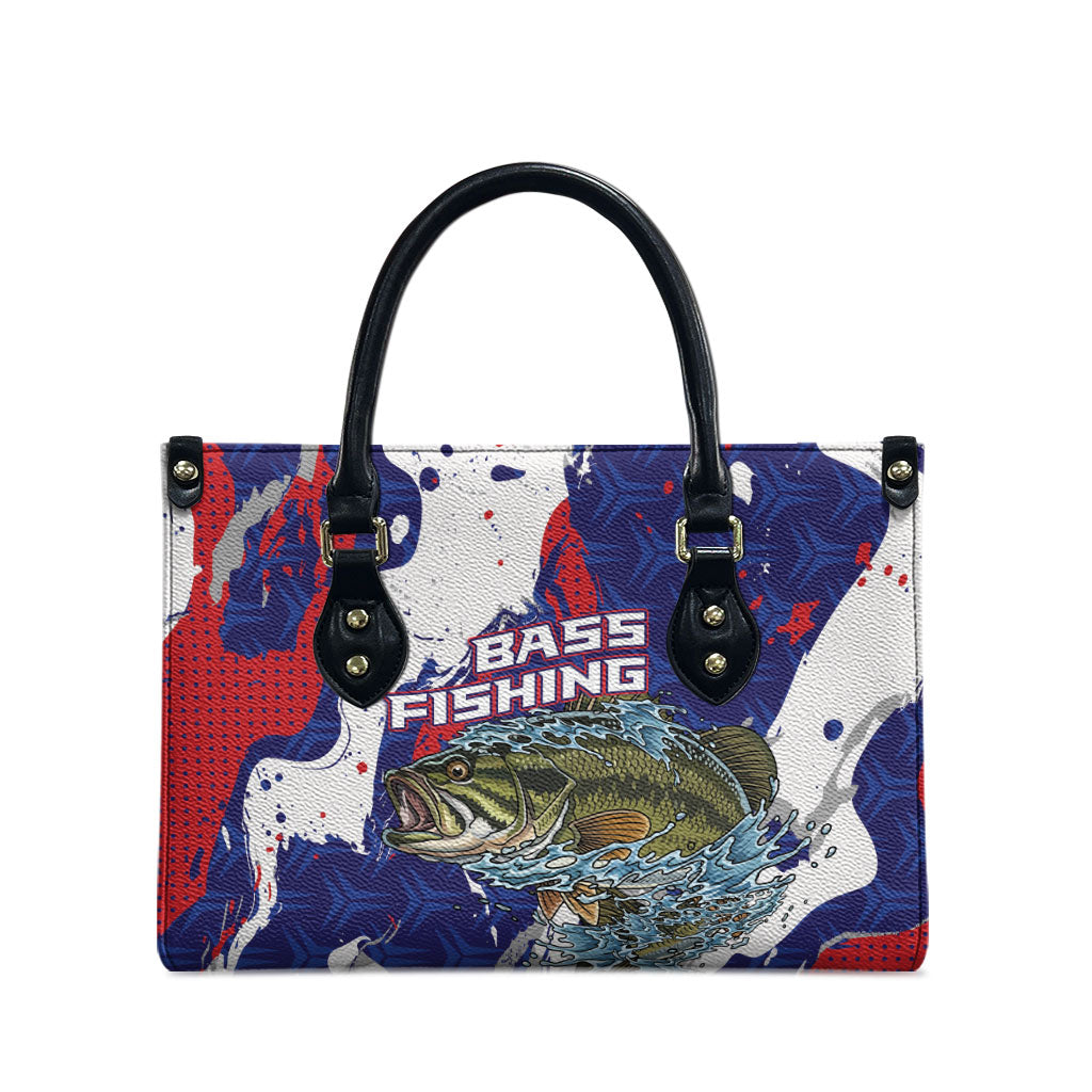 Largemouth Bass Tournament Fishing Leather Bag