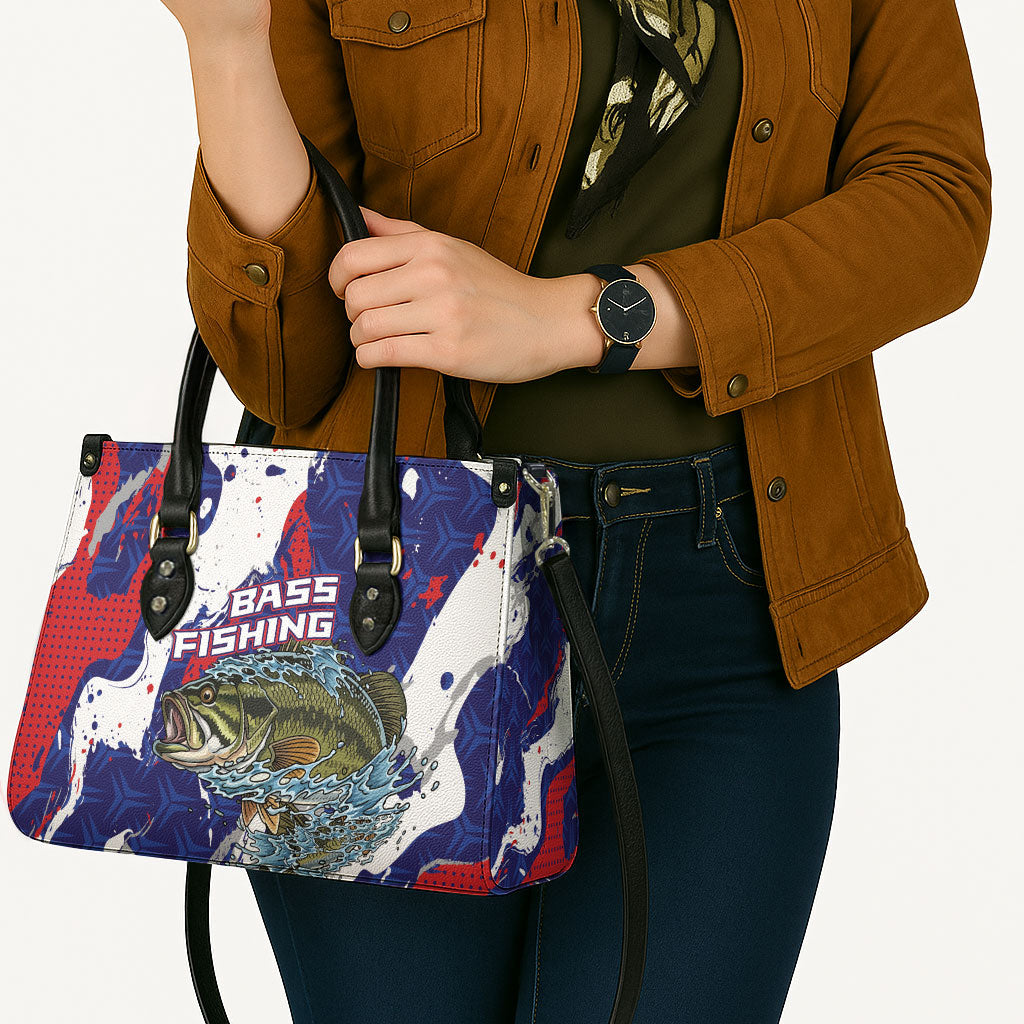 Largemouth Bass Tournament Fishing Leather Bag