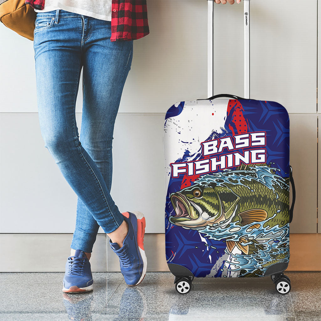 Largemouth Bass Tournament Fishing Luggage Cover