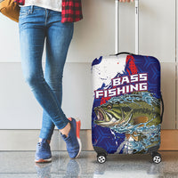 Largemouth Bass Tournament Fishing Luggage Cover