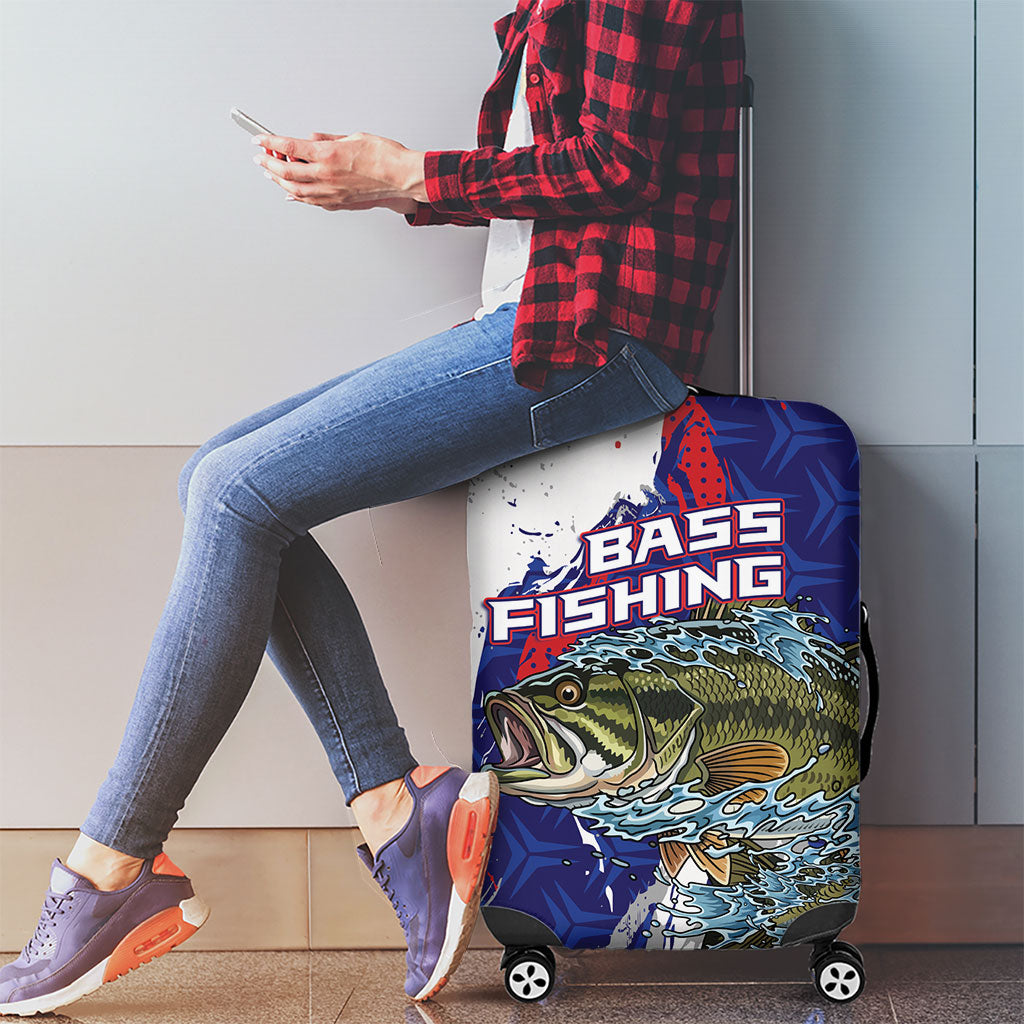 Largemouth Bass Tournament Fishing Luggage Cover