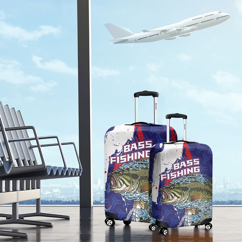 Largemouth Bass Tournament Fishing Luggage Cover