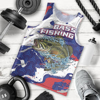 Personalized Largemouth Bass Tournament Fishing Men Tank Top