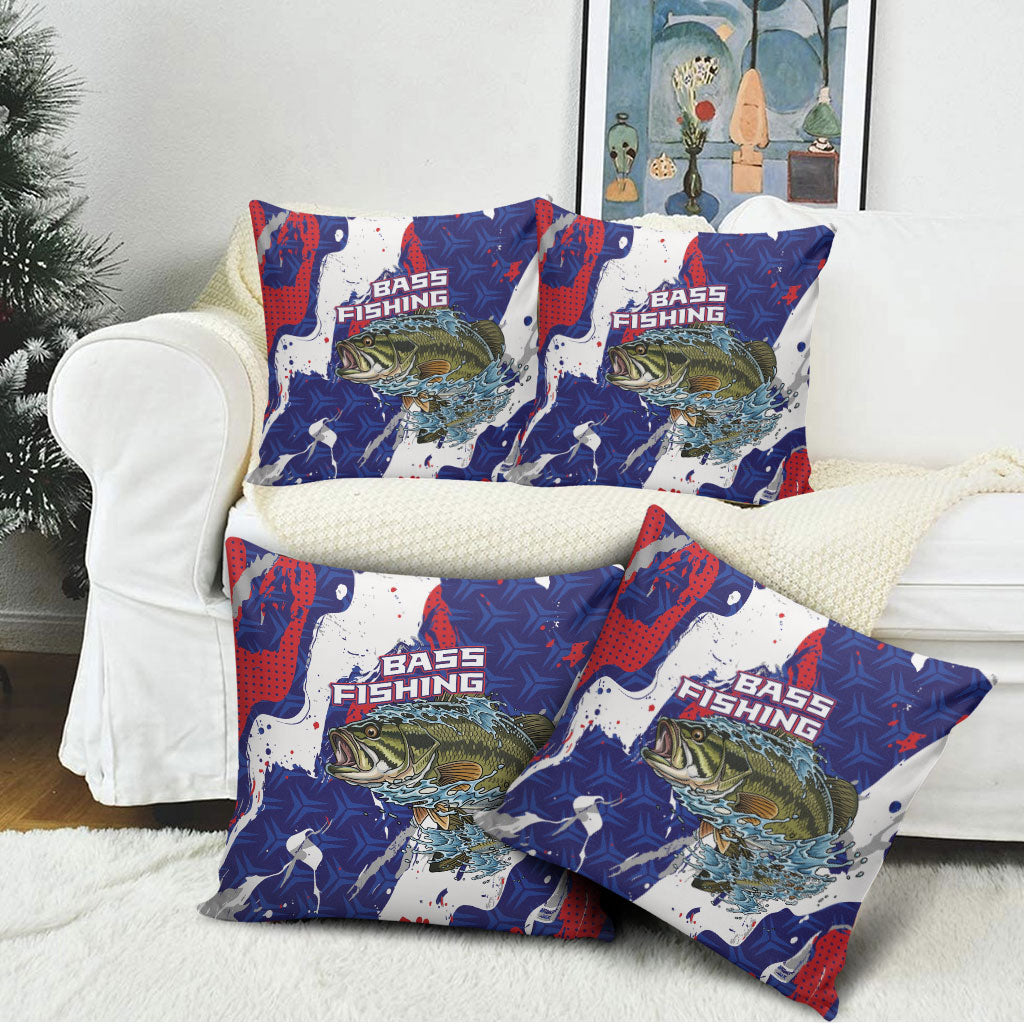 Largemouth Bass Tournament Fishing Pillow Cover