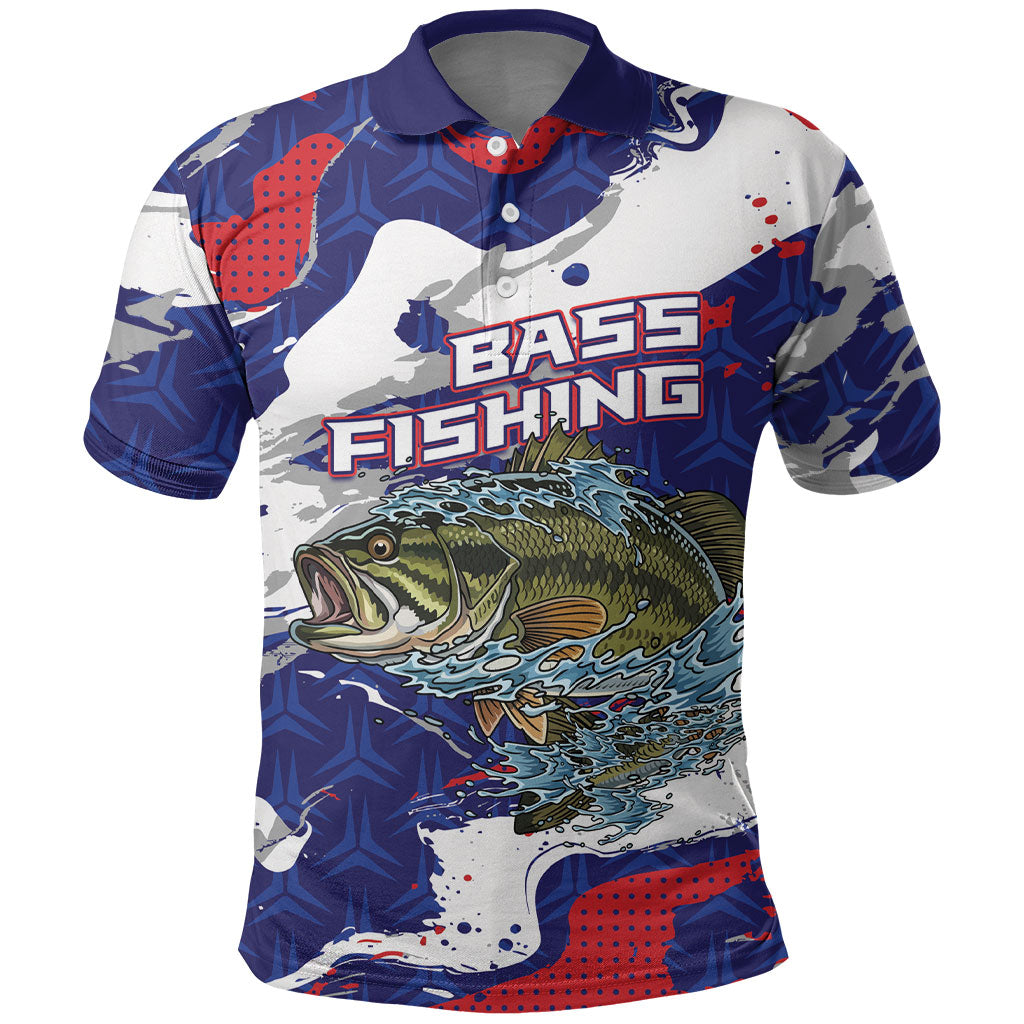 Personalized Largemouth Bass Tournament Fishing Polo Shirt