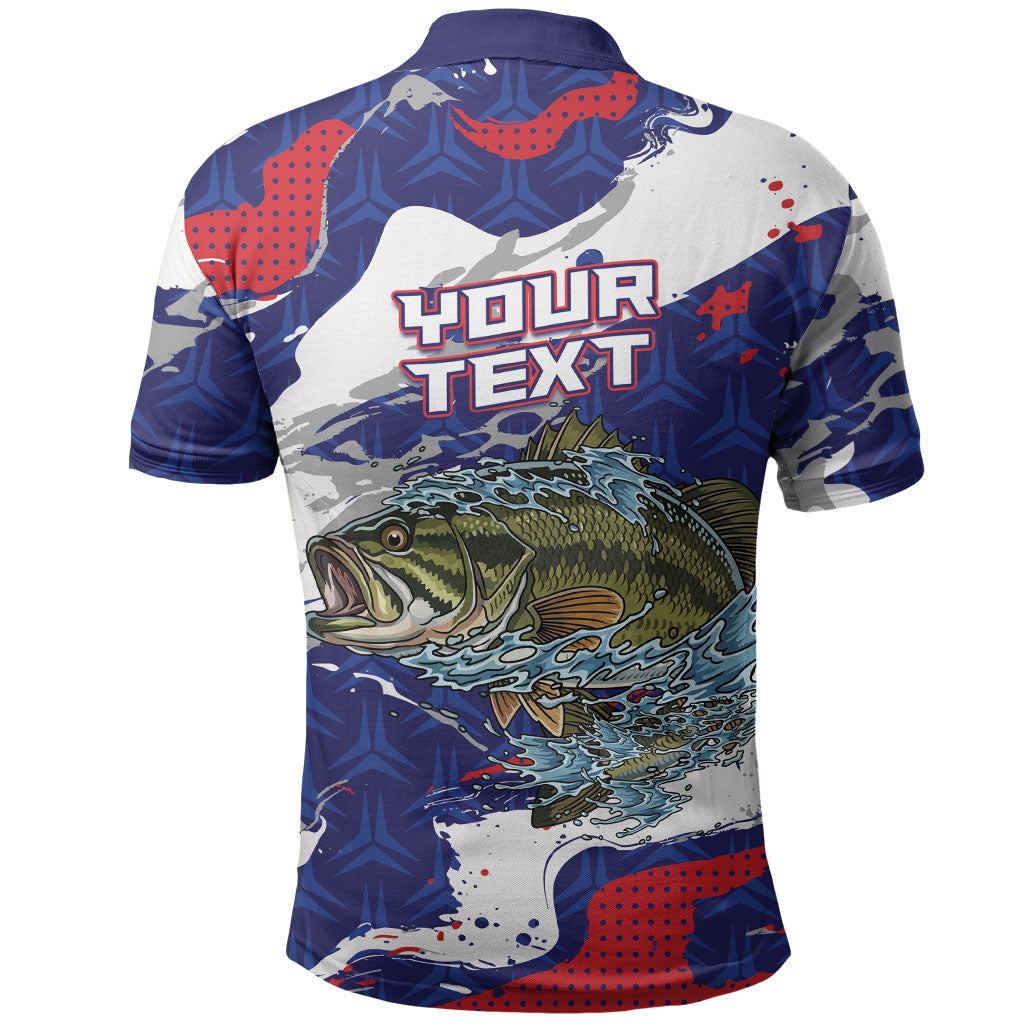 Personalized Largemouth Bass Tournament Fishing Polo Shirt