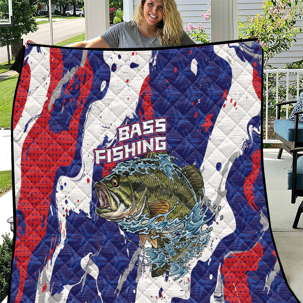 Largemouth Bass Tournament Fishing Quilt