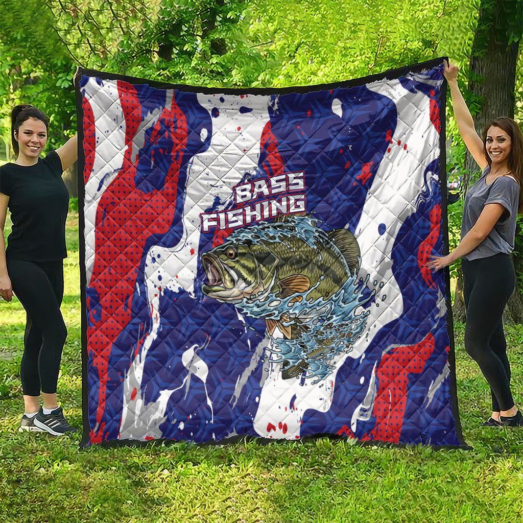 Largemouth Bass Tournament Fishing Quilt